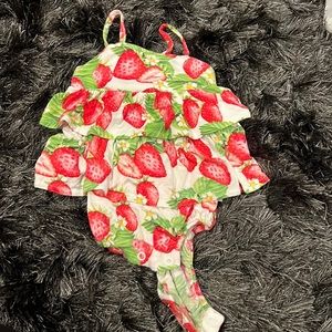 Posh Peanut strawberry romper